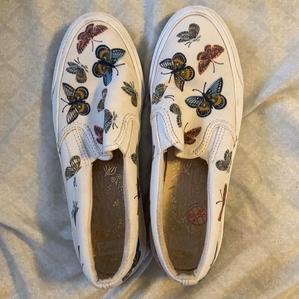 Butterfly rifle paper keds size 6